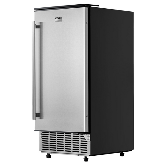 Undercounter Ice Maker 80 Lbs/Day Built-in Ice Maker Machine w/ Reversible Door