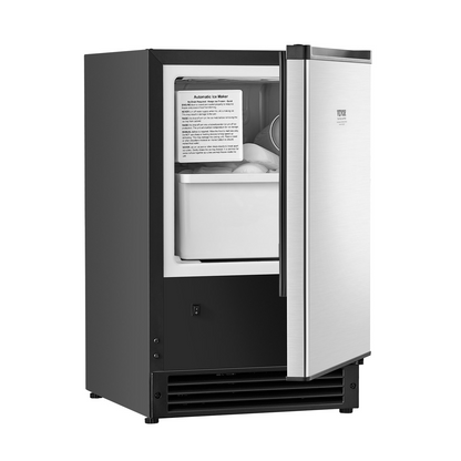 Undercounter Ice Maker 15 Lbs/Day Built-in Ice Maker Machine w/ Reversible Door