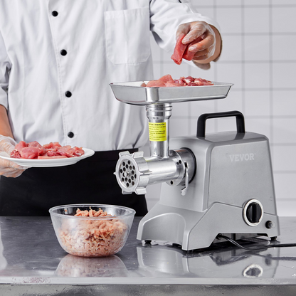 Commercial Electric Meat Grinder 5 Lb/Min Capacity 575W Sausage Stuffer Kitchen