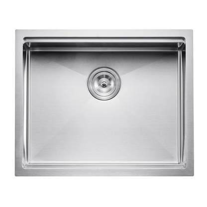 23" Kitchen Sink Undermount Single Bowl Drop-In Basin Stainless Steel Bar